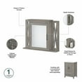 thumbnail image 4 of Pemberly Row Engineered Wood Double Vanity Set with Sinks in Driftwood Gray, 4 of 7