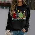 thumbnail image 2 of Womens under $10 2026 ! asdoklhq Womens Plus Size Tops,Christmas Women's Casual Long Sleeve Printed Ladies Sweatshirts Tops, 2 of 5