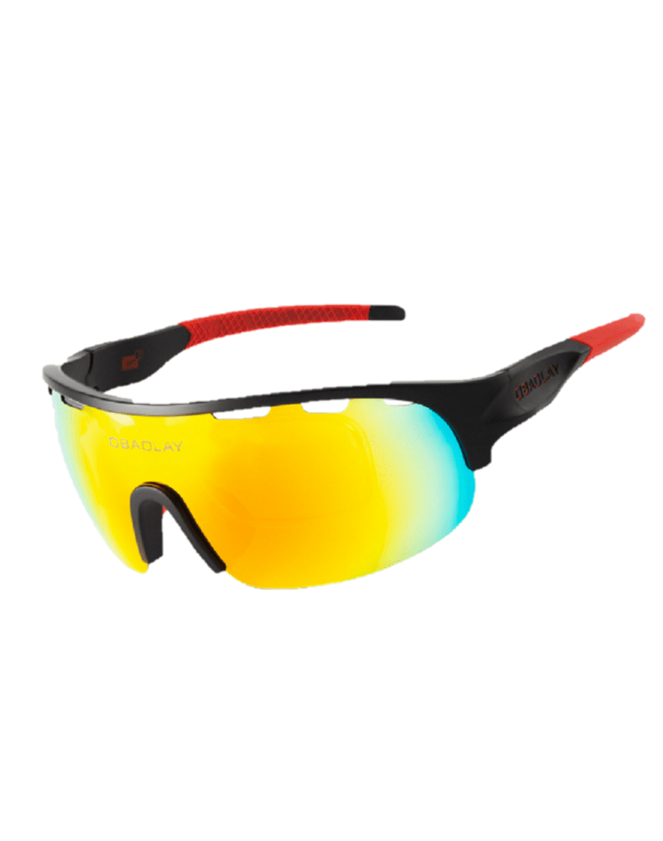 TR90 Polarized Mirrored Sports Sunglasses Men's Cycling Riding Fishing Goggles 3 