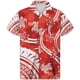 thumbnail image 3 of Camisa hawaiana con estampado tribal polinesio de moda Harajuku de gran tamaño más nueva, camisetas casuales de manga corta de verano transpirables para hombres, 3 of 4