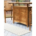 thumbnail image 4 of Unique Loom Outdoor Trellis Textured Collection Area Rug - Osage (2' x 6' Runner Ivory), 4 of 8