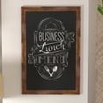 thumbnail image 4 of Flash Furniture Canterbury 24" x 36" Torched Wood Wall Mount Magnetic Chalkboard Sign with Eraser, Hanging Wall Chalkboard Memo Board for Home, School, or Business, 4 of 12