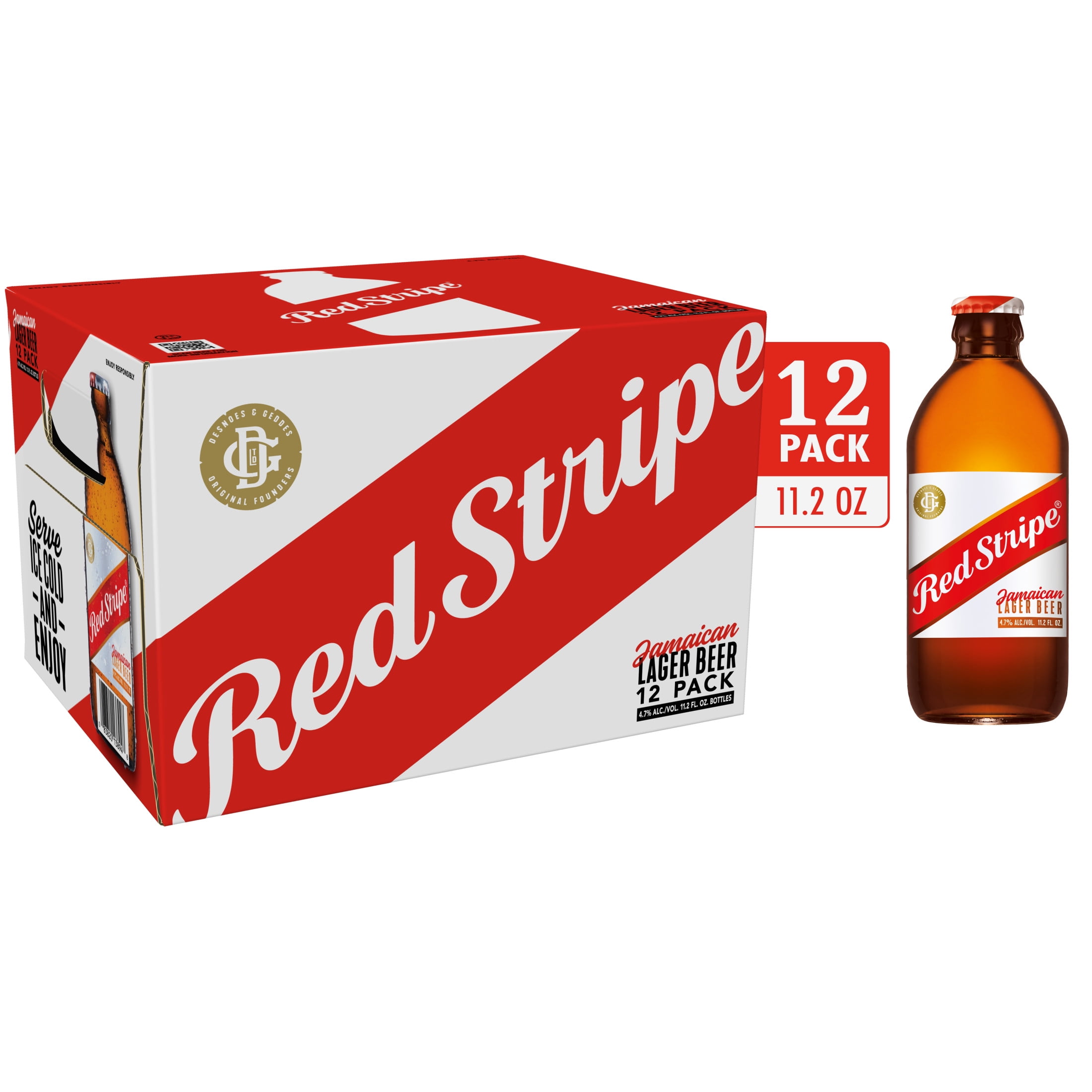 Red Stripe Lager Beer, 12 Pack, 11.2 fl oz Bottles