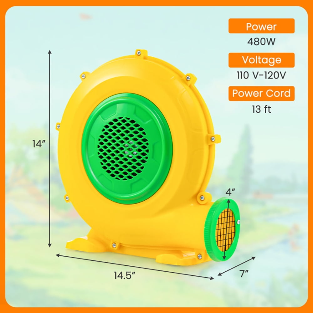 Kadyn Bounce House Blower, Air Blower,Air Blower Air Pump Fan with Convenient Handle and Ground Stakes-480W