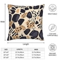 thumbnail image 2 of Multi-Size Linen Sofa Pillow Cover Invisible Zipper Open And Close Strong Use For Sofa Chair Garden Sofa Car Tiger Skin Print Style Dimgray_4 20"X20", 2 of 8