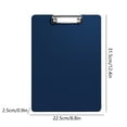 thumbnail image 3 of Yhmxh Plastic Clipboards Multiple Colors Clip Boards with Low Profile Metal Clip, Hangable Low Profile Clipboard, Standard A4 Letter Size for Teacher, Doctor, Nurse, Office Clerk (Dark Blue), 3 of 6