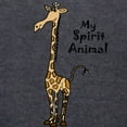 thumbnail image 3 of CafePress - Funny Giraffe Spirit Guide Long Sleeve T Shirt - Womens Hooded Shirt, 3 of 3