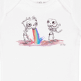 thumbnail image 4 of Inktastic Skeleton Pukes Rainbow Boys or Girls Baby Bodysuit, 4 of 5