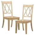 thumbnail image 4 of Pemberly Row Contemporary Wood Dining Room Side Chair in Buttermilk (Set of 2), 4 of 5