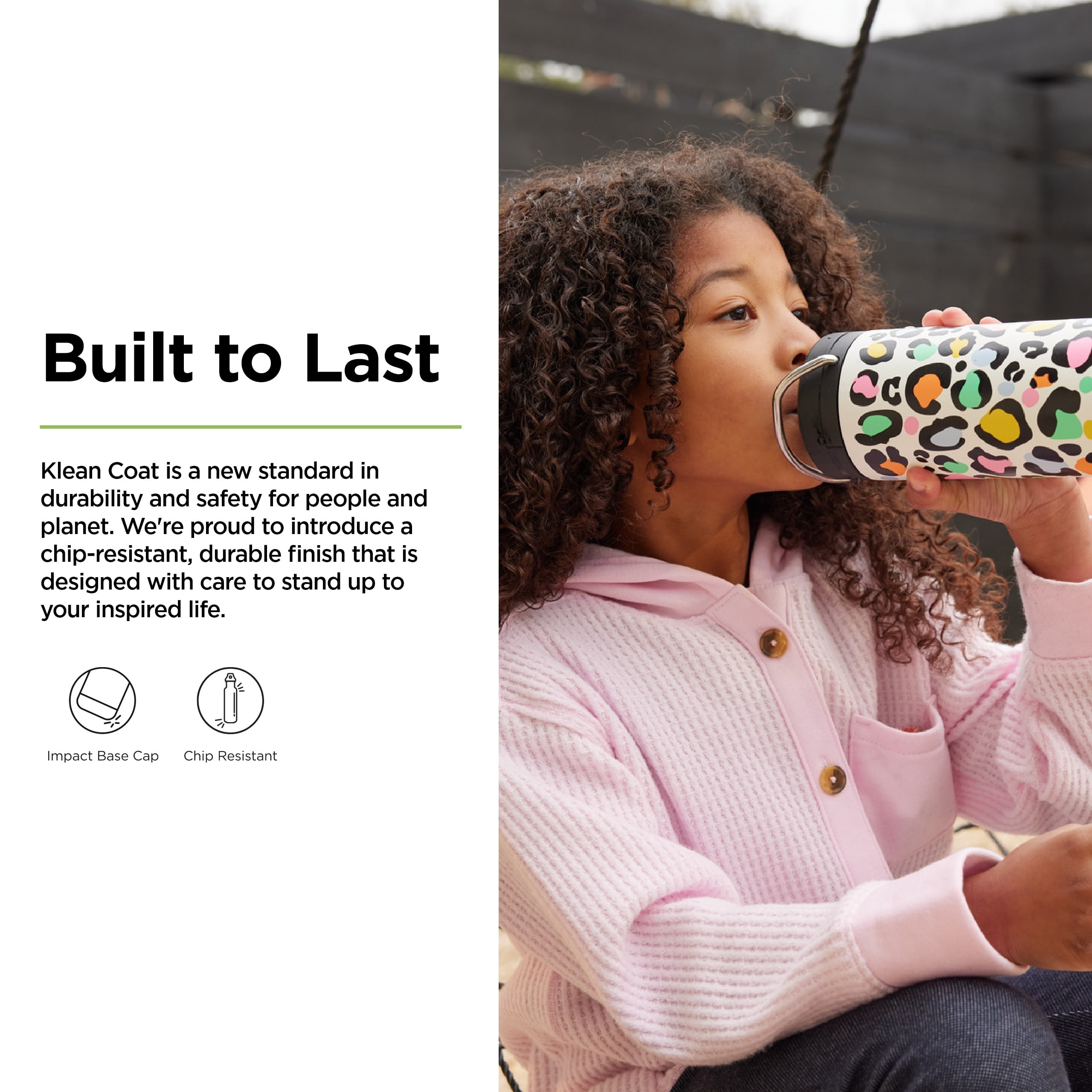 12oz TKWide Insulated Water Bottle with Twist Cap - Leopard Print