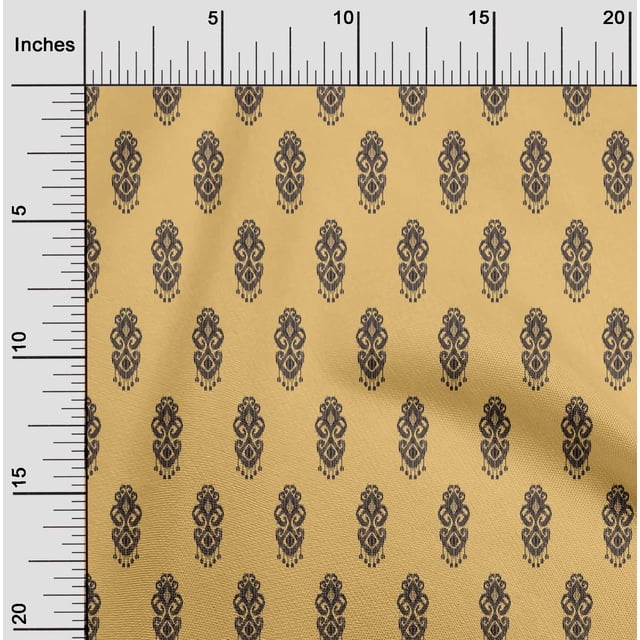 oneOone Polyester Lycra Fabric Ethnic Ikat Print Fabric By Yard 56 Inch Wide