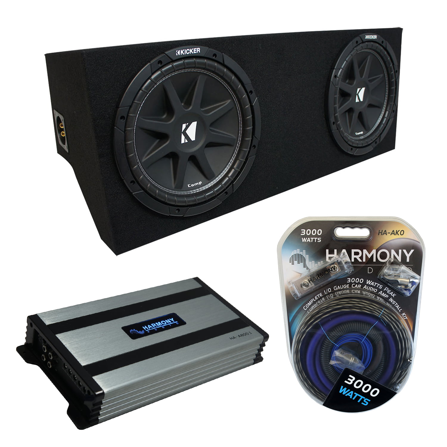 type 2 2005-2014 Ford MUSTANG SUB BOX Subwoofer Box 2-12" 