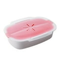 thumbnail image 1 of Microwave Steamer Plastic Vegetable Steamer Kitchen Cooking Steaming Basket Microwave Steamer; Plastic Vegetable for Home Office, 1 of 9