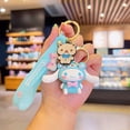 thumbnail image 3 of Llavero Kawaii de Hello Kitty para mujer, llaveros de felpa Sanrio, llavero de muñeca Kuromi, colgante de mochila, regalo de juguete de Anime para niña, 3 of 4