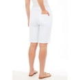 thumbnail image 2 of Woman Within Plus Size Stretch-Denim Five-Pocket Bermuda Jeans Shorts, 2 of 6