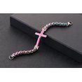 thumbnail image 3 of Metaljc Stainless Steel Christian Jesus Cross Bracelet for Men, Religious Fashion Gifts, 3 of 8