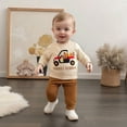 thumbnail image 2 of CAIVO Boys Thanksgiving Outfits Long Sleeve Graphic Hoodie And Pants With Truck Turkey Print Fall Autumn Relaxed Fit Child Clothing, 2 of 9