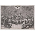 thumbnail image 3 of Gian Jacopo Caraglio 18x14 Black Modern Framed Museum Art Print Titled - Pentecost (1520-1539), 3 of 5