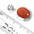 thumbnail image 2 of 925 Sterling Silver Pendant For Chain Necklace For Women - Girls Brown Gold Sunstone Gemstone Silver Pendant Handmade Silver Pendant Engagement Gift For Women 925 Silver Gemstone Jewelry, 2 of 3