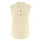 thumbnail image 4 of Camiseta sin mangas de verano para mujer, corte holgado, plisada, cuello en V, sin mangas, fluida, informal, 4 of 5