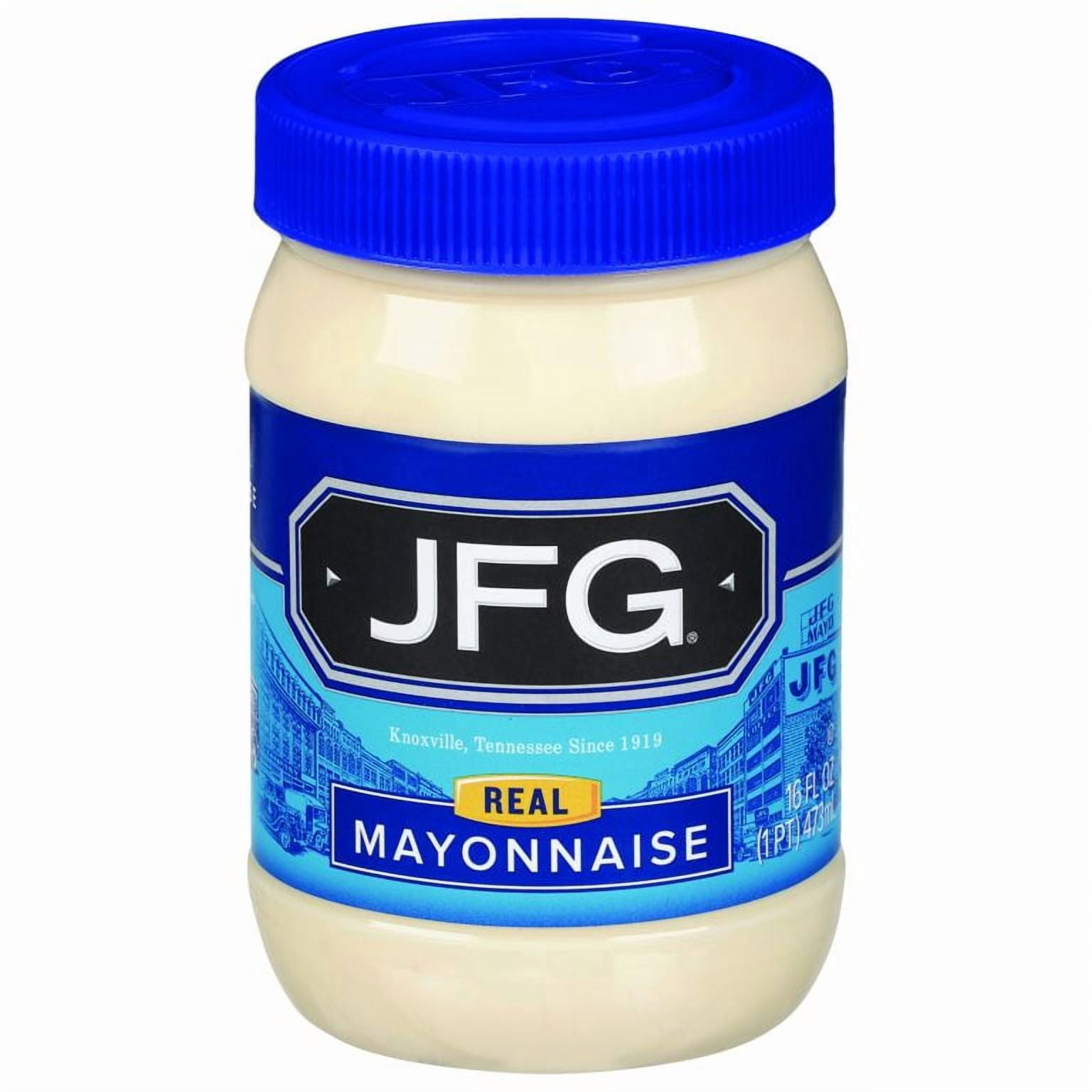 JFG Real Mayonnaise, 16 oz Plastic Jar