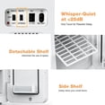 thumbnail image 7 of 22L Mini Fridge for Bedroom – Portable Cooler & Warmer for Skincare, Cosmetics, Drinks, 110V/12V for Car, Office, Dorm, 7 of 7