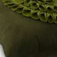 thumbnail image 2 of The HomeCentric Cushion Cover For Chair Green Pillow Cases Floral Throw Pillows Cover Pack of 2 12x12 inch (30x30 cm) Throw Pillow Cover Faux Suede Square Pillows Cover Dahlia Flower - Green Dahlia, 2 of 4