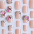 thumbnail image 2 of Uñas postizas adhesivas octoswave Duck Short con mariposa 3D, 24 piezas, 2 of 8