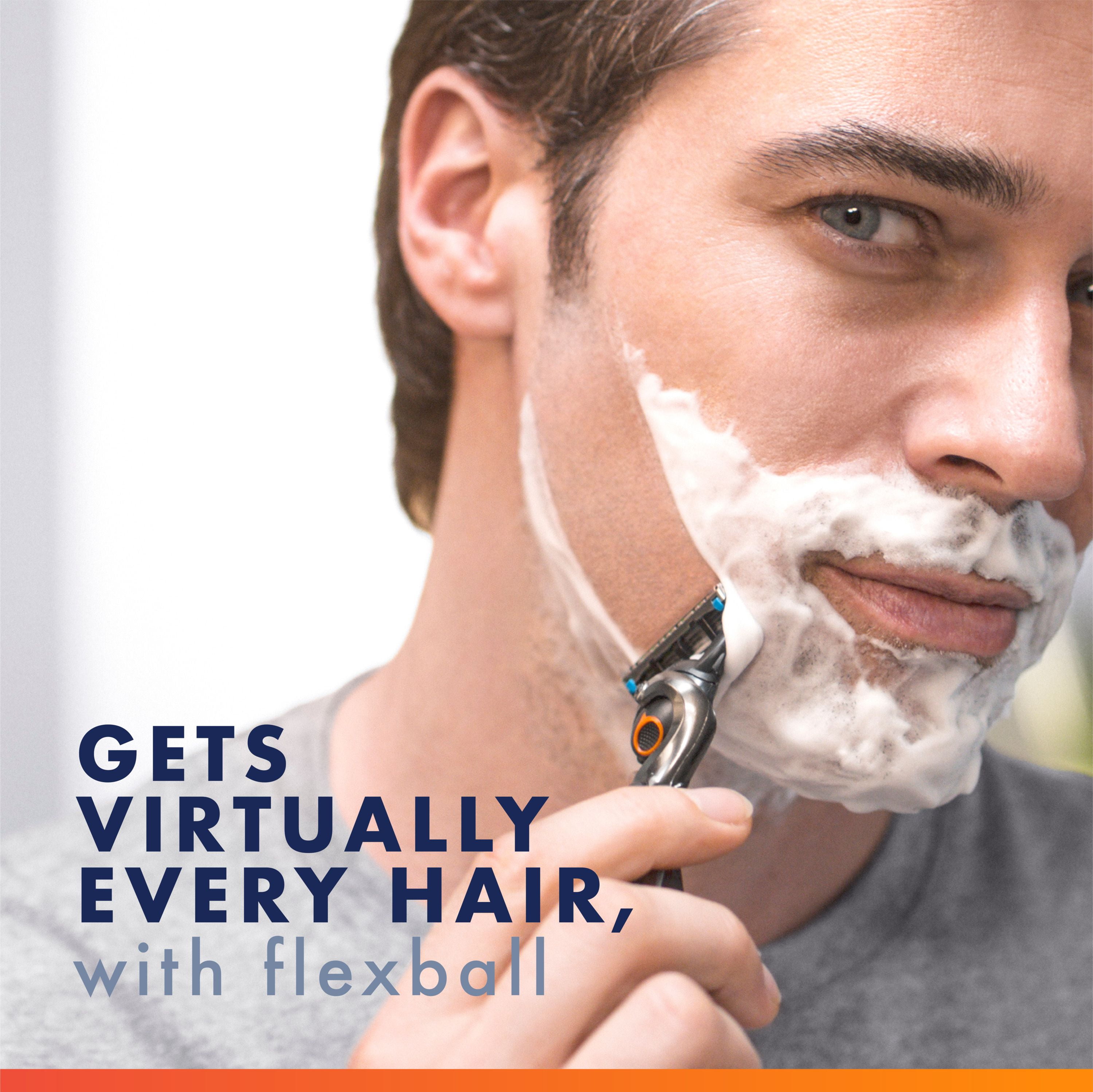 Cartouches de rechange de rasoir Gillette Fusion5 ProGlide Fraîcheur de rasoir pour manche de rasoir Flex-pivot, 5 lames de rasoir, 2x plus de lubrification rafraîchissante