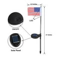 thumbnail image 3 of American Flag Solar Light, Epicgadget Solar Powered US Flag Garden Stake Landscape LED Lights with USA Flag for Outside Memorial Day and July 4th Decoration Outdoor Pathway Yard Art Décor (2 Pieces), 3 of 7