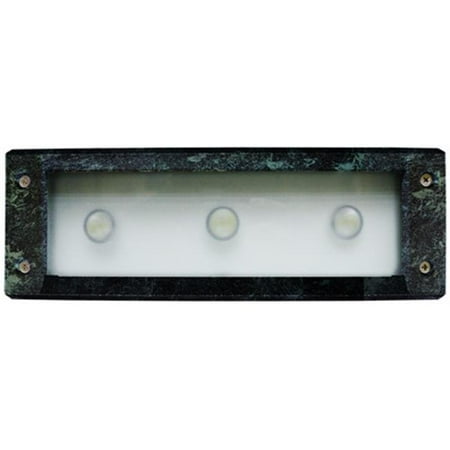 

Dabmar Lighting LV-LED622-VG 9W 12V Cast Aluminum Recessed Open Face Brick Step Wall Light Verde Green