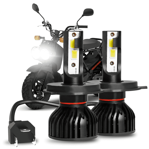 2x 6000K Bright LED Headlight bulbs for Honda 2003-2021 NPS50/S Ruckus H4/9003