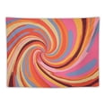 thumbnail image 5 of ONETECH  Abstract Swirl Retro Tapestry for Bedroom, 60s 70s 80s Vintage Yellow Tapestry Wall Hanging Poster, Aesthetic Trippy Boho Spiritual Tapestries Blanket College Dorm Decor, 5 of 7