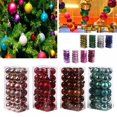 thumbnail image 4 of TINKER 36pcs Christmas Ball Ornaments  Shatterproof  Tree Balls Decorations  Hanging Tree Ornament Set Gold, 4 of 9