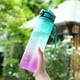 thumbnail image 3 of Botella de agua de 1000 ml Escala de tiempo Fitness Deportes Bicicleta Taza de agua (Verde + Púrpura) Ndcxsfigh Nuevos Originales, 3 of 9