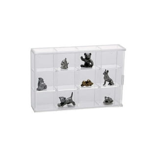 DisplayGifts 165 Thimble Display Case Wall Cabinet Shadow Box, with Glass  Door (Mahogany Finish)