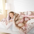 thumbnail image 4 of Feelyou Kawaii Rabbit Bedding Comforter Set, Princess Bowknot Twin Comforter Sets, Cartoon Bunnies Animal Bedding Set, Breathable Room Decorative, 2-Piece, 4 of 8