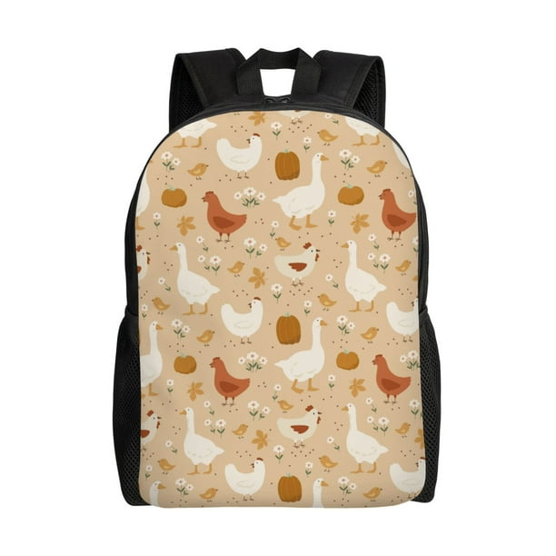 Disketp Autumn and Thanksgiving Mochila Unisex de Apertura Lateral Completa, Mochila para Laptop para Escuela, Trabajo y Viajes