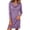 Purple, variant on Tqcoqu Women's Turtleneck Dresses 2026 Winter Long Sleeve Ribbed Knit Comfy Loose Casual Tunic Short Dress