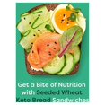 thumbnail image 5 of Kiss My Keto Bread Zero Carb (0g-Net) – Wheat Bread Loaf, Low Calorie Bread – Sugar Free Bread & High Protein Bread – Thin Sliced Bread, Sandwich Bread Whole Wheat (Seeded Wheat, 1-pack), 5 of 7
