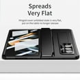 thumbnail image 6 of SaniMore for Samsung Galaxy Z Fold 4 7.6" Folding Magnetic Hinge Protection Case with Tempered Glass Film, Rugged PC Cover with Wireless Charging & Kickstand Full Body Protective Shell, Black, 6 of 7