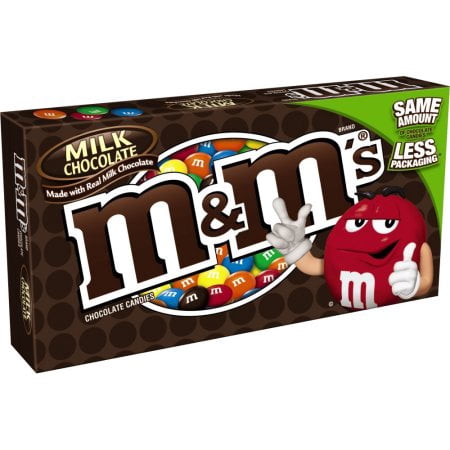 M&M'S Milk Chocolate Candy Movie Theater Box 3-Ounce Box (Pack of 12 ...