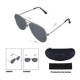 thumbnail image 5 of Lentes de Sol Tommy Hilfiger Eyewear Outlook Hombre Marco de Metal Plateado Filtro 100% UV, 5 of 5