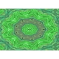 thumbnail image 1 of Ahgly Company Machine Washable Indoor Rectangle Transitional Neon Green Area Rugs, 7' x 9', 1 of 7