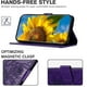 thumbnail image 5 of Funda tipo cartera con girasoles grabados para Samsung A40, elegante, multifuncional y con protección total., 5 of 5