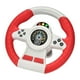 thumbnail image 1 of Volante de juguete de simulación, juego de simulación, multifuncional, eléctrico con música y luz para niños en edad preescolar de 2, 3 y 4 años rojo con base, 1 of 9