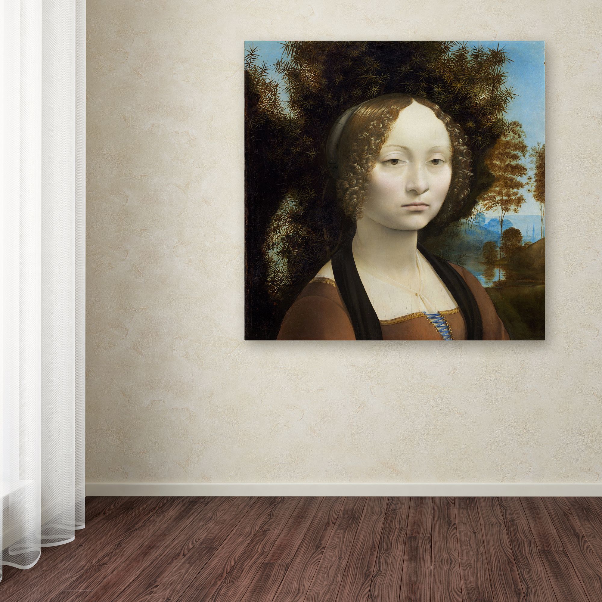 Da Vinci 'Ginevra De Benci' Canvas Art
