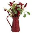 thumbnail image 2 of Northlight Red Berries and Foliage in Vintage Style Pitcher Christmas Decoration - 13", 2 of 5