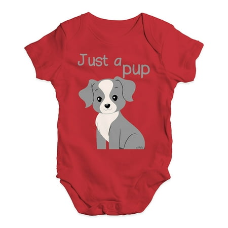 

Baby Unisex Baby Grow Bodysuit Just A Pup Cute Infant Bodysuit