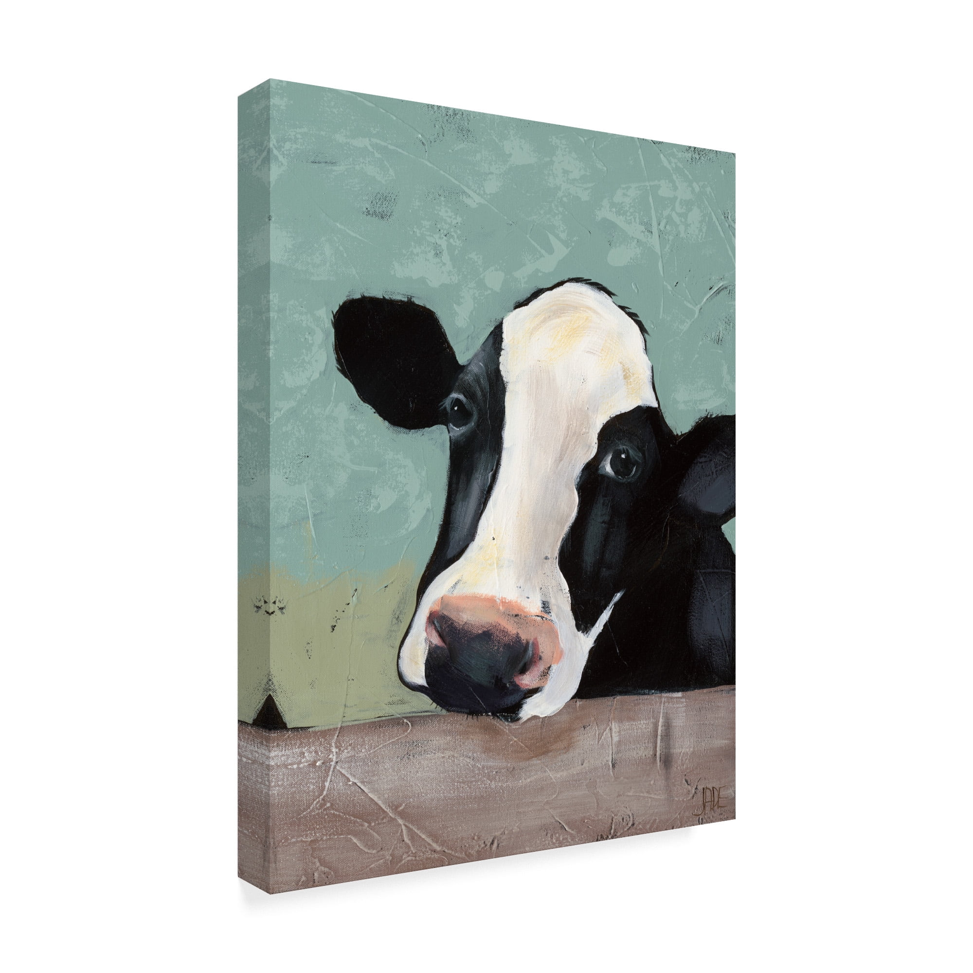 Trademark Fine Art 'Holstein Cow III' Canvas Art by Jade Reynolds